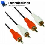 VCOM Кабел 2RCA M/2RCA M 5m - CV022-5.0 (CV022-5m)