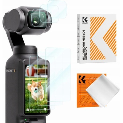 K&F Sada 6 x 9h ochranných skel + čočka pro DJI Osmo Pocket 3 Concept Sku.2231
