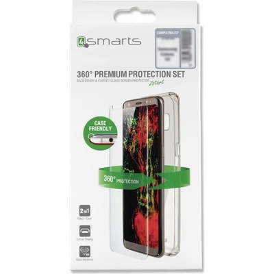 4smarts Калъф 360° за Samsung S8, 4Smarts Premium Set Case, Прозрачен (4S492903)