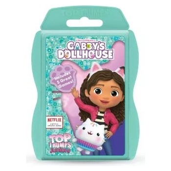 Winning Moves Top Trumps Junior Gabi's dollhouse - игра с карти 4 в 1