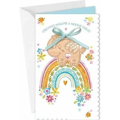 ARGUS Přání s dřevěnou ozdobou 15-6479c