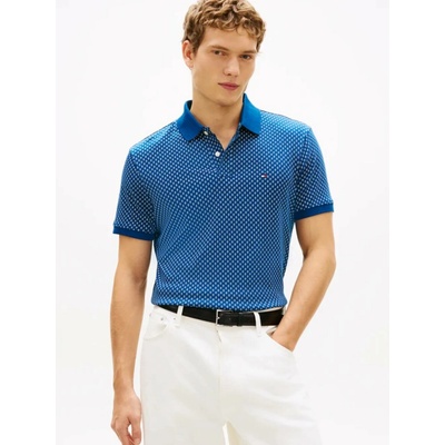 Tommy Hilfiger pánské modré polo tričko MW0MW427760GY
