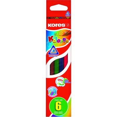 Kores Kolores 199380 pastelky trojhranné 6 barev