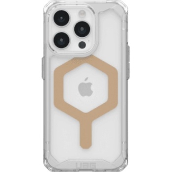 Urban Armor Gear Кейс UAG Plyo за iPhone 15 Pro, съвместим с MagSafe, ice-gold (KXG0075282)