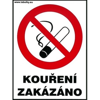 MAGG Kouření zakázáno - pro restaurace 120x160mm - samolepka