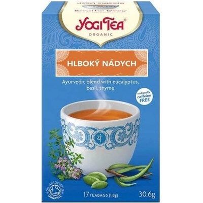 YOGI TEA BIO čaj hlboký nádych 17 x 1,8 g