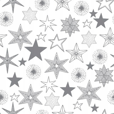 Daisy obrúsky motív strieborné hviezdy 33x33cm SD_GW_020602 20ks