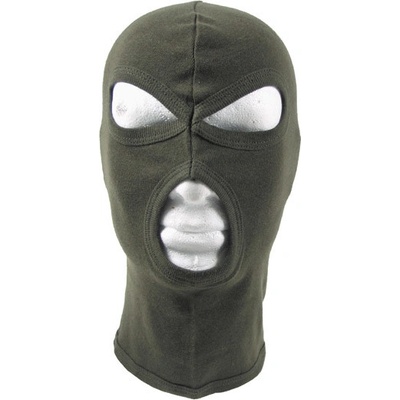 Kukla MFH bavlnená Balaclava 3 otvory oliva
