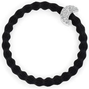 By Eloise London Silver Diamanté Moon Black