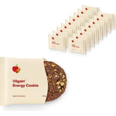Vilgain Energy Cookie BIO jablko se skořicí 18 x 40 g