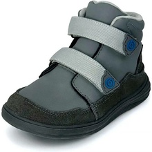 Bugga dětské celoroční barefoot boty NUVA Dark Grey