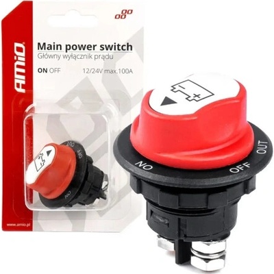 AMIO Hlavný vypínač autobatérie 12/24V max. 100A