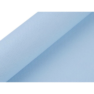 Stoklasa Vyšívací látka KANAVA 5 jednobarevná pomněnková modrá 380634/6, š.50cm (látka v metráži)