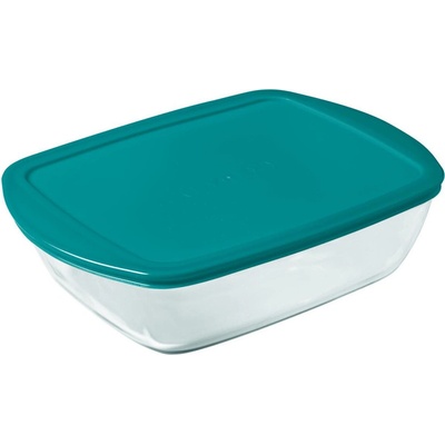 PYREX Dóza na potraviny s vekom obdĺžniková sklo číre 28 x 20 x 8 cm 2,5 l
