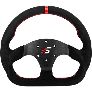 Simagic D-Shaped Steering wheel without HUB, 325mm, Suede. S404 (P-325D (SUEDE)) - xtreme