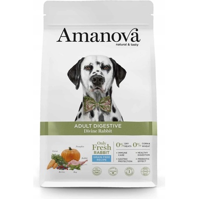 Amanova Dog Adult Digestive Rabbit & Pumpkin GF 10 kg