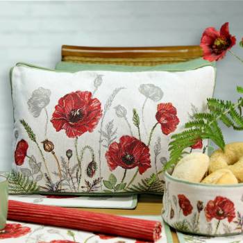 Sander Poppy Meadow vankúš s náplňou 32x48