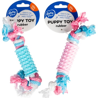 Duvo + Puppy TPR Stick with cotton rope 20 cm