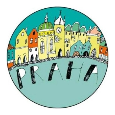 Magnetická placka velká - PRAHA – Zboží Dáma