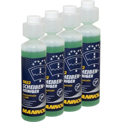 MANNOL 4бр x 250мл Лятна течност за чистачки концентрат 1: 100 mannol (mn 5022-4)