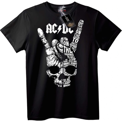 NOONEBRAND Тениска AC/DC Highway to Hell Рок - 2XL, Black