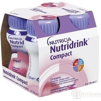 Nutridrink Compact Protein Jahoda sol.4 x 125 ml