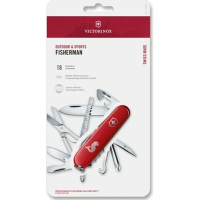 Victorinox FISCHERMAN, 91 mm, červený