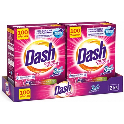 Dash Color prášek na praní barevného prádla 2 x 100 PD
