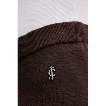 Juicy Couture Панталон Juicy Couture в кафяво със стандартна кройка, с висока талия JCGBJ225017 (JCGBJ225017)