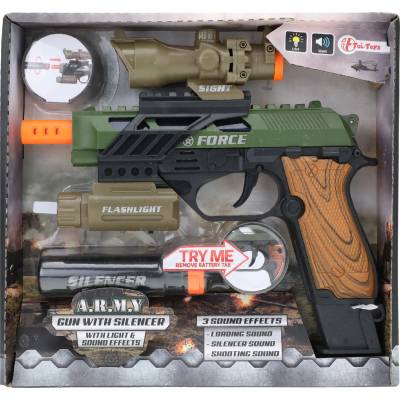 Toi-Toys Игрален комплект Toi Toys - Модулен пистолет, със звук и светлина (32589)
