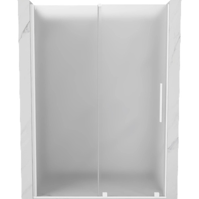 Mexen Velar плъзгащи се душ врати 140 см, матирани, бели - 871-140-000-31-20 (871-140-000-31-20)