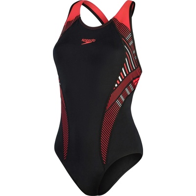 Speedo Бански костюм Speedo Women's One Piece Swimsuit - Black/Red