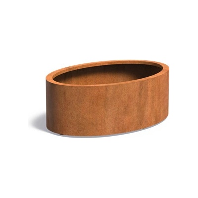 Ella Doris Norman Kvetináč 120x80x40cm oranžovo hnedý corten