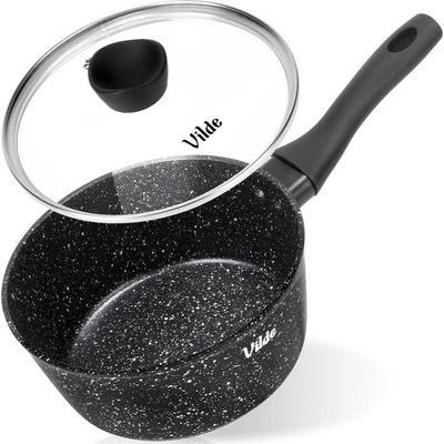 Vilde Rendlík na indukci 16 cm s poklicí - 1,1 l - hliníkový rendlík s nepřilnavým povrchem - vhodný do myčky - GRANITICA