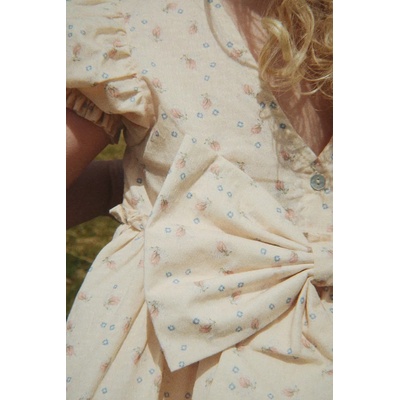 Konges Sløjd рокля EVIA BOW DRESS GOTS (KS105365.PPY2)