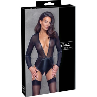 Cottelli Bondage Body Sieťované s Krúžkami a Putami S