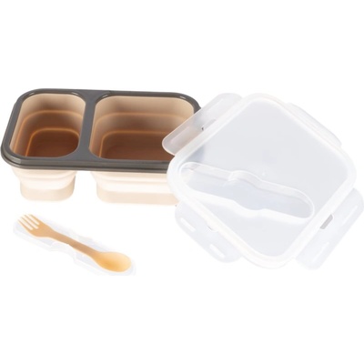 Zopa Silicone Lunch Box Large комплект за хранене Sand Beige 21x15 cm