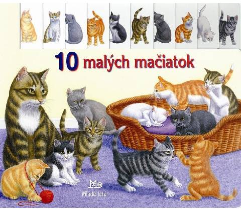 10 malých mačiatok
