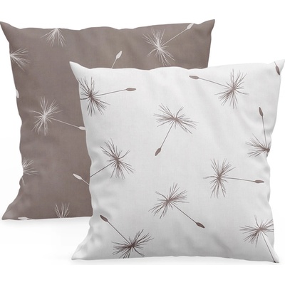 Xpose bavlna Daniela DUO hnědý bílý Bavlna 40 x 40 cm 2ks – Zboží Dáma