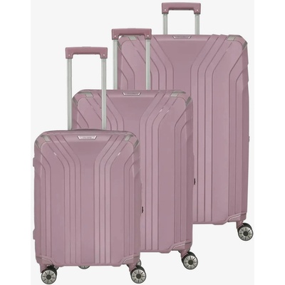 Travelite Комплект от три дамски куфара за пътуване в розово Travelite Elvaa 4w S, M, L Rosé Travelite | Rozov | ЖЕНИ | ЕДИН РАЗМЕР