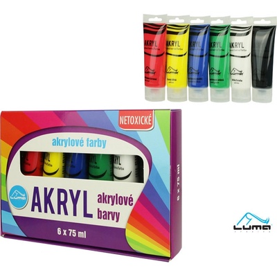 Luma Barvy akrylové sada 6 barev 75ml – Sleviste.cz