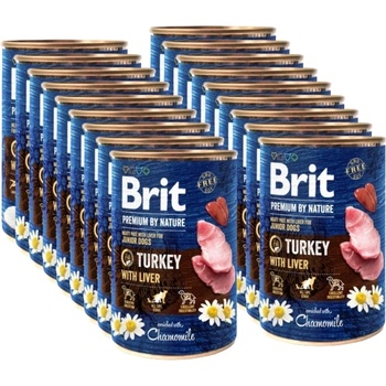 Brit Premium by Nature Junior Пуйка с черен дроб 24x400г