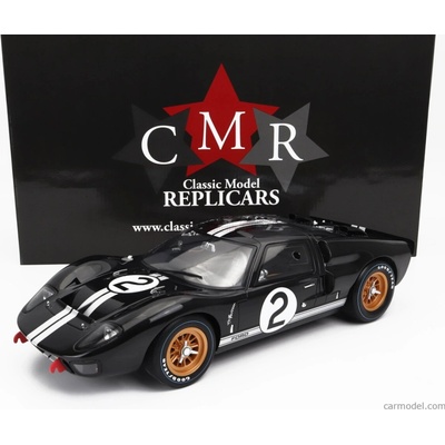 Cmr Ford usa Gt40 Mkii 7.0l V8 Team Shelby American Inc. N 2 Winner 24h Le Mans 1966 B.mclaren C.amon Černá Stříbrná 1:12