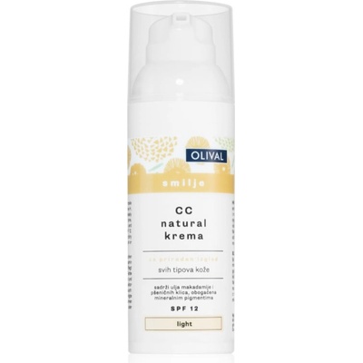 Olival Immortelle Natural хидратиращ СС крем SPF 12 цвят Light 50ml