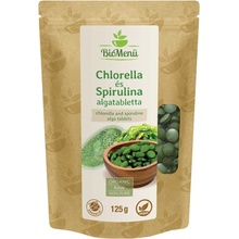 BioMenü bio Chlorella a Spirulina tabletky 125 g