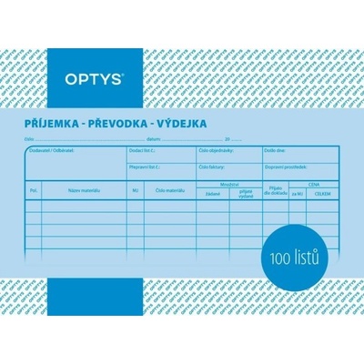 Optys 1042 Příjemka, převodka, výdejka A5 – Zbozi.Blesk.cz