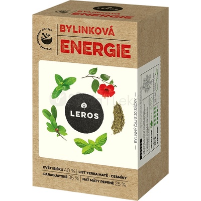 Leros Čaj Bylinková energia 20 x 2 g