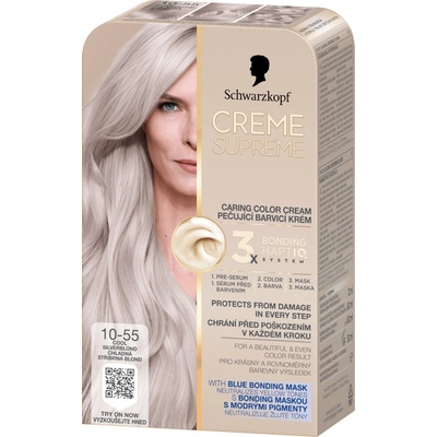 Schwarzkopf Creme Supreme 10-55 Chladná stříbrná blond