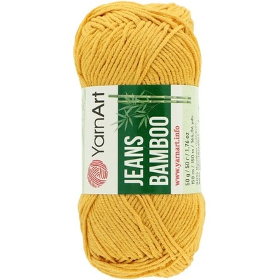 YarnArt Jeans Bamboo horčicovo žltá 107