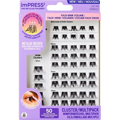 KISS Trsové riasy imPRESS Pre-glued Cluster Multi 05